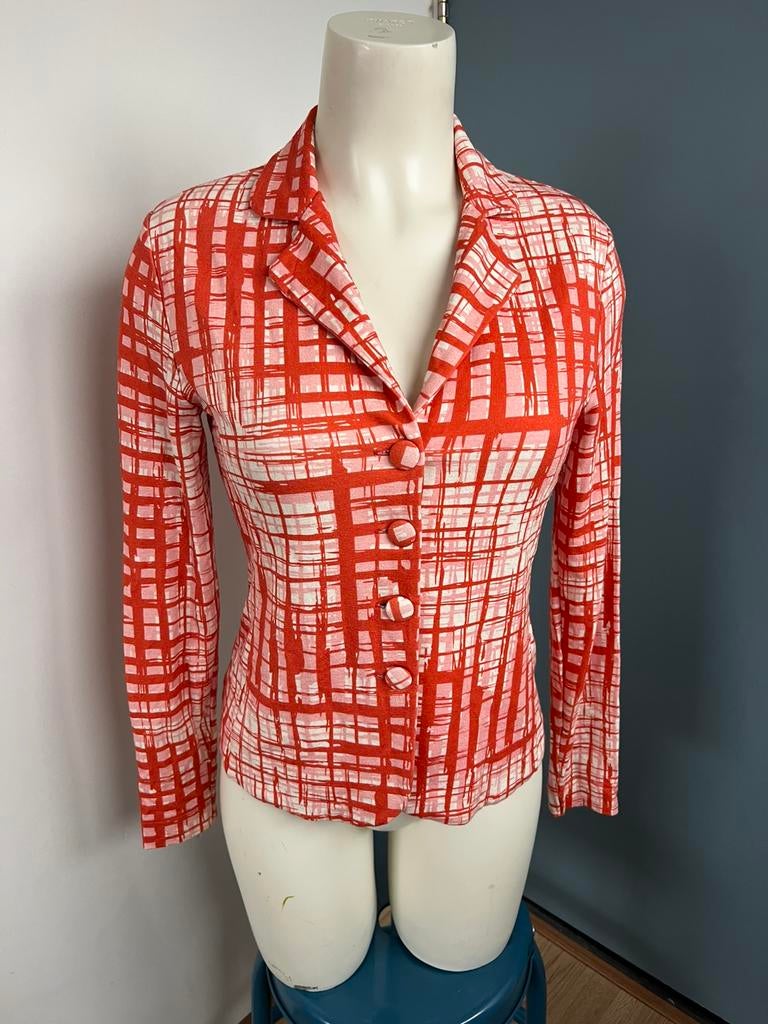 Kyra & ko oranje roze jasje blazer jersey m, Kleding | Dames, Maat 38/40 (M), Oranje, Ophalen of Verzenden, Zo goed als nieuw