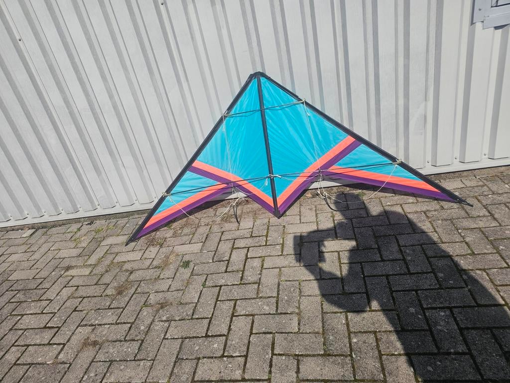 Stuntvlieger 220x105 cm - Uniek exemplaar, Gebruikt, Tweelijns, Onbekend, Ophalen of Verzenden