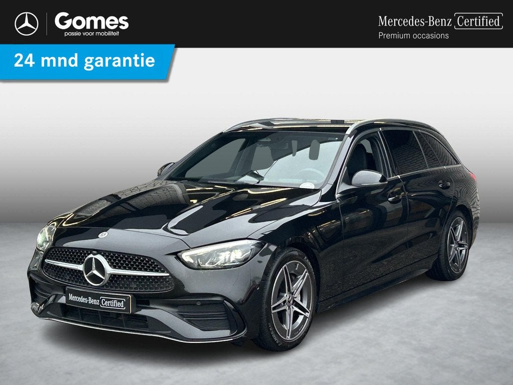 Mercedes-Benz C-klasse Estate 180 AMG Line, Automaat, 4 cilinders, Zwart, Origineel Nederlands