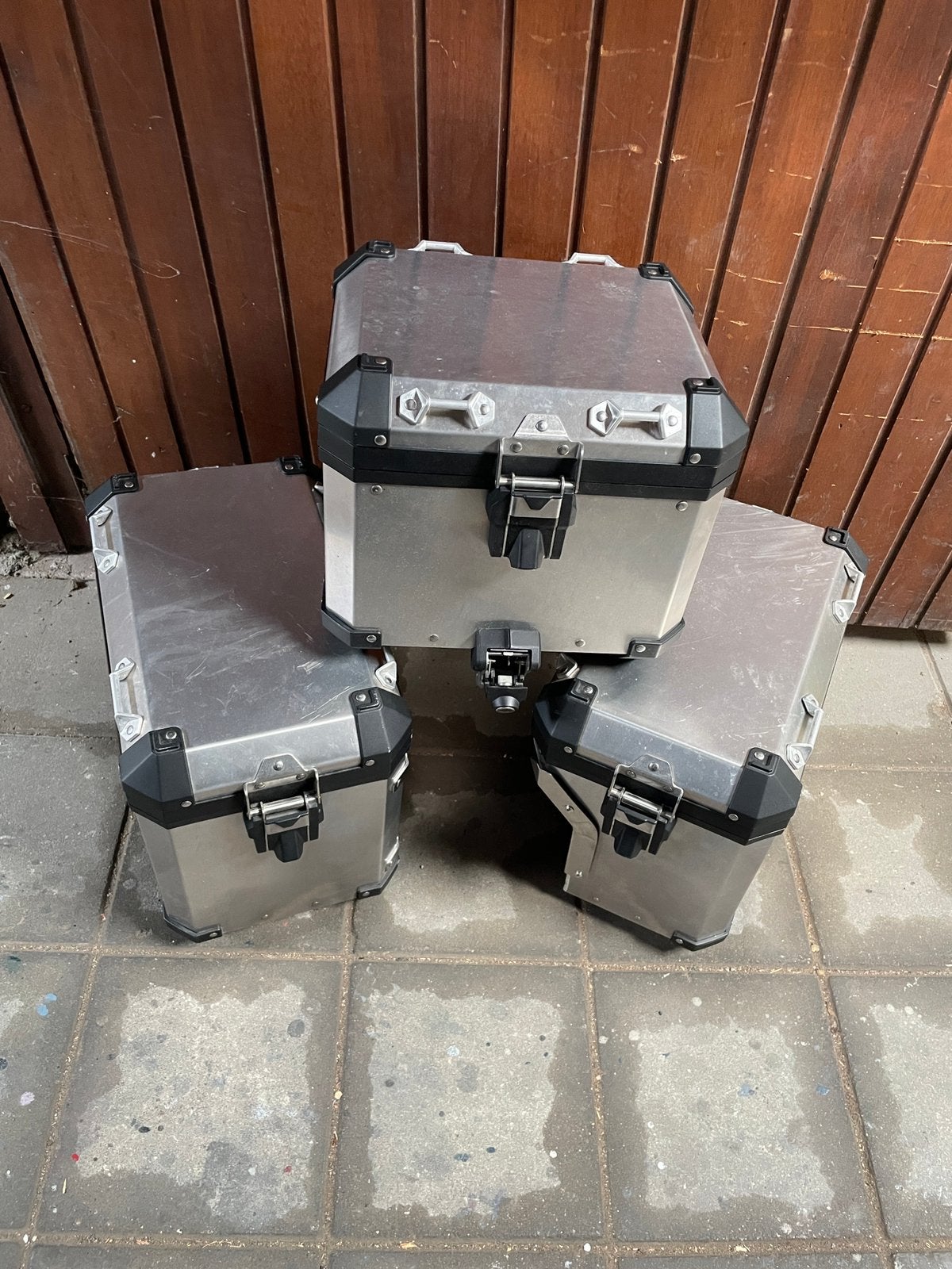3 Delige Aluminium Kofferset BMW R1200 GS LC / R 1250 GS, Ophalen, Gebruikt