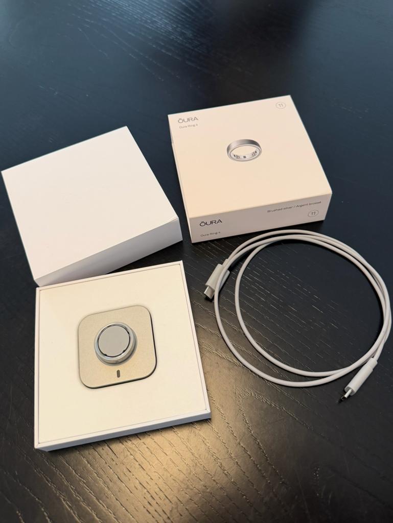 Oura Ring Gen4 - Burshed Silver - Maat 11, Ophalen of Verzenden, Zo goed als nieuw, Overige accessoires