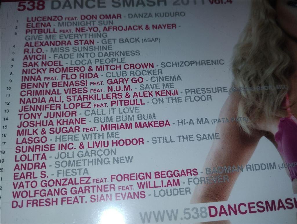 538 Dance Smash 2011 Volume 4, Ophalen of Verzenden, Zo goed als nieuw, Disco
