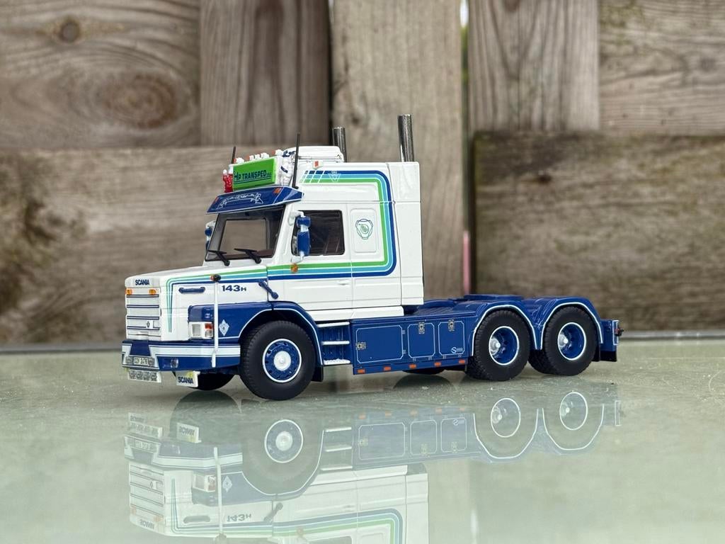 TEKNO SCANIA 143 TORPEDO " HP - TRANSPED, Ophalen of Verzenden, Zo goed als nieuw, Bus of Vrachtwagen, Tekno