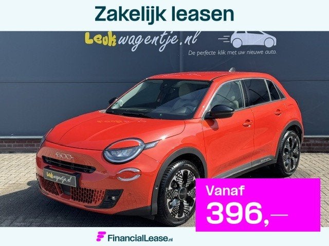 Fiat 600 1.2 Hybrid La Prima Aut. 100 PK *alle opties *2025, 101 pk, Gebruikt, 620 kg, Leder