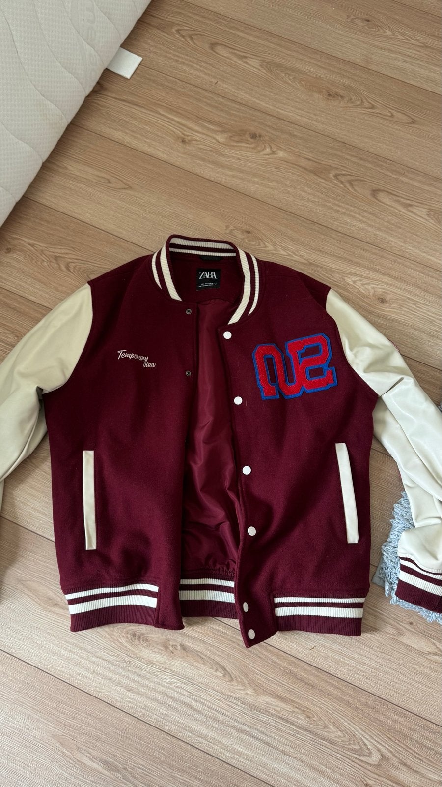 Zara Baseball Jack, Ophalen of Verzenden, Zo goed als nieuw, Rood