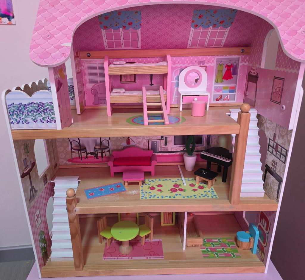 Bandit & Angels houten Poppenhuis, Ophalen, Gebruikt, Poppenhuis