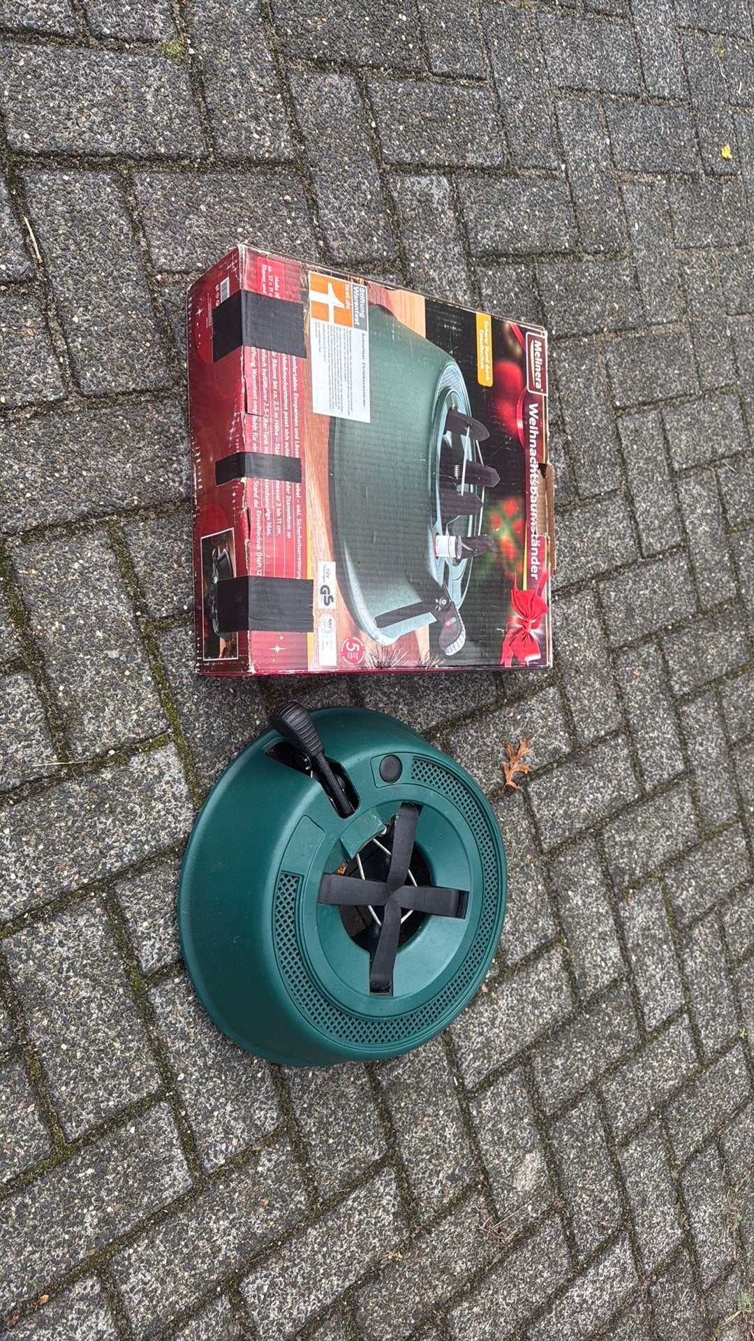 Kerstbomenstandaard, Ophalen, Gebruikt