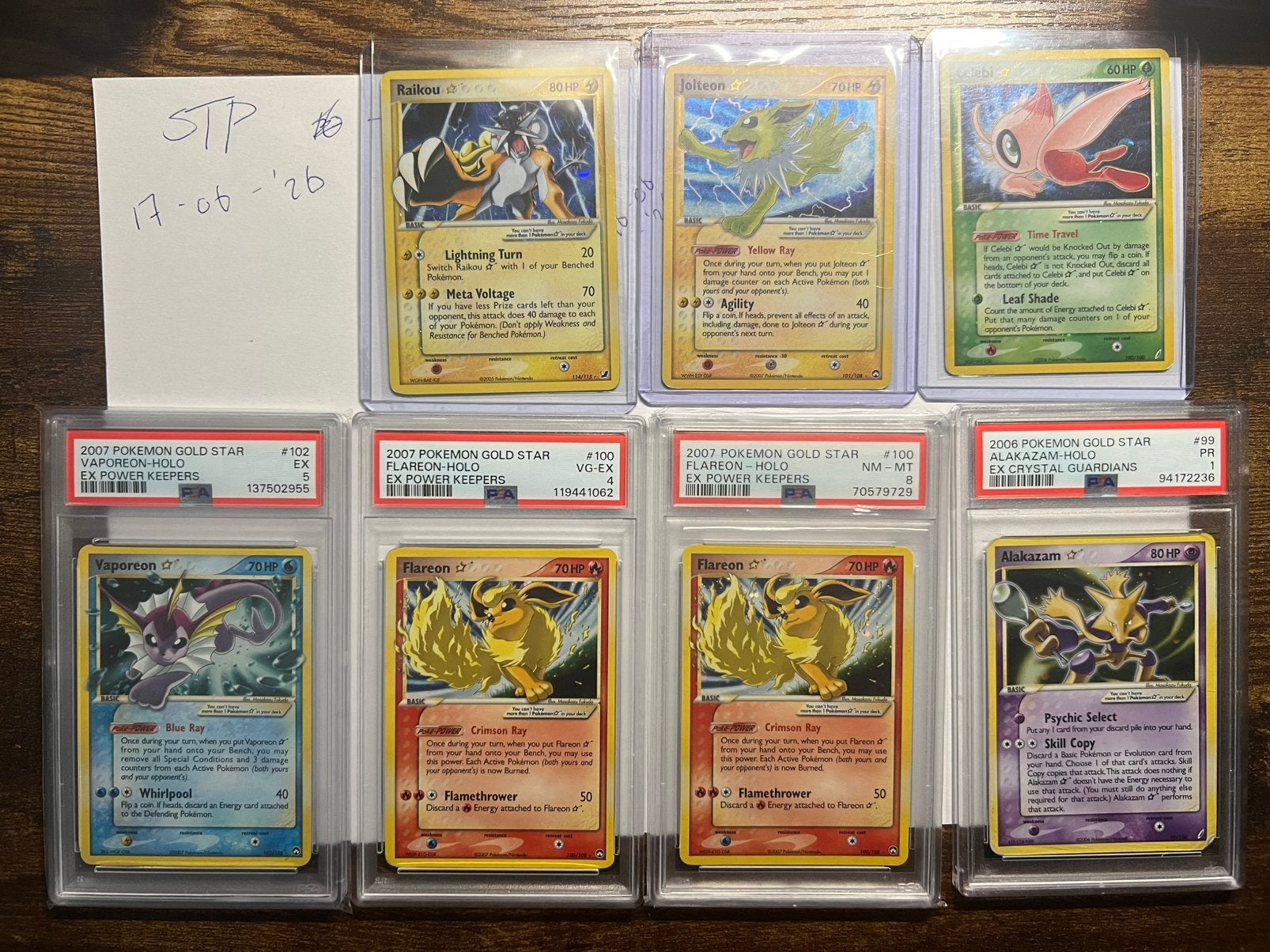 Zeldzame Pokémon Gold Star Kaarten Collectie te Koop!, Ophalen of Verzenden, Gebruikt, Meerdere kaarten, Foil