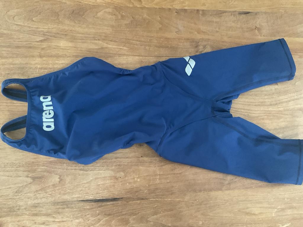 Arena Wedstrijd Badpak Maat 32 (Duitse Maat), Ophalen of Verzenden, Gedragen, Blauw, Badpak