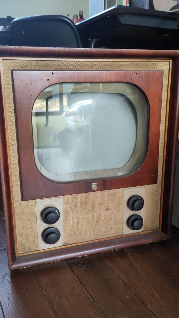 Philips TX 500 hondehok antieke tv, Antiek en Kunst, Ophalen