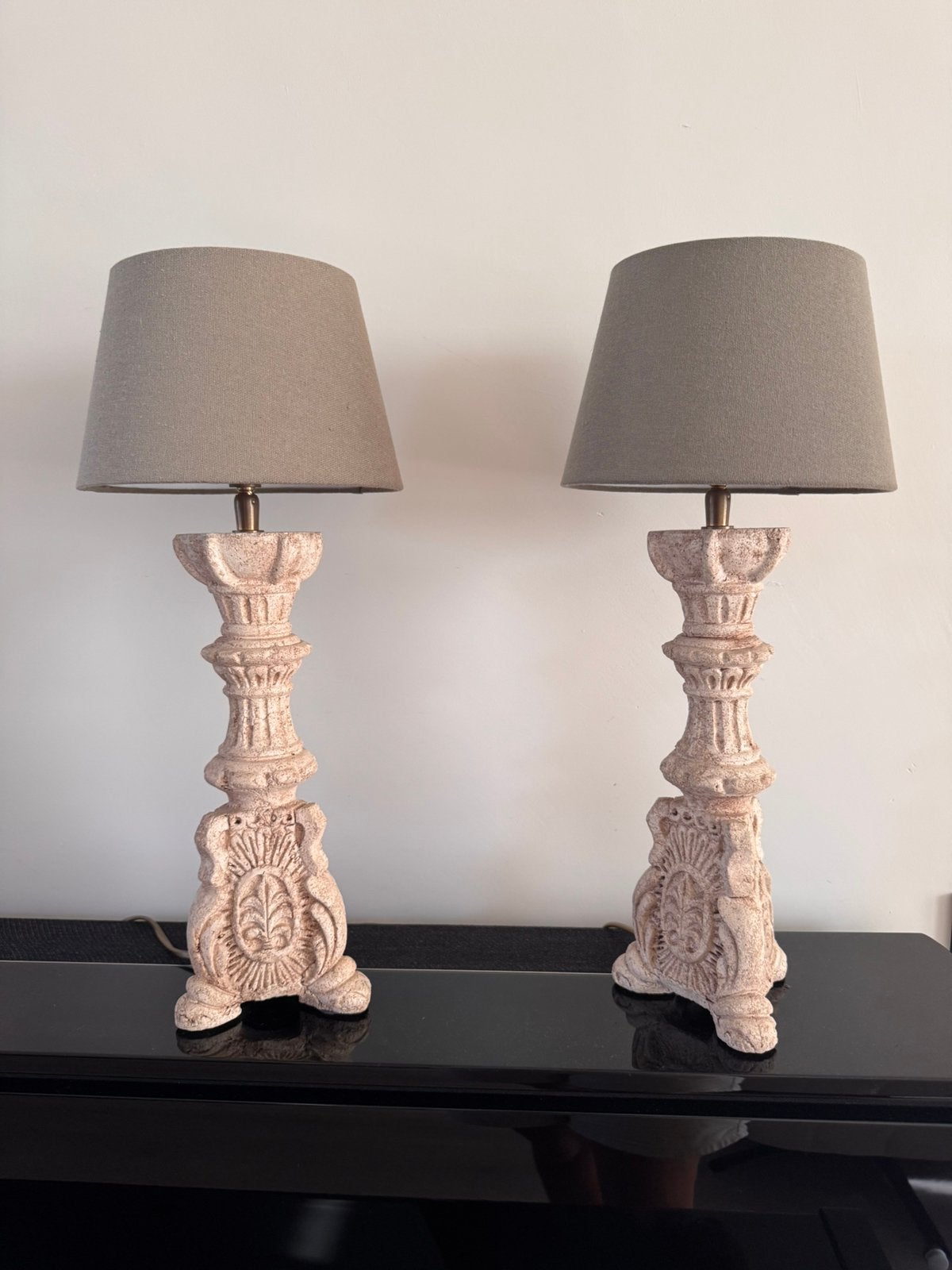 tafellampen / 2stuks / franse/ nachtkast lampen / lampjes, Huis en Inrichting, Lampen | Tafellampen, Ophalen, Zo goed als nieuw