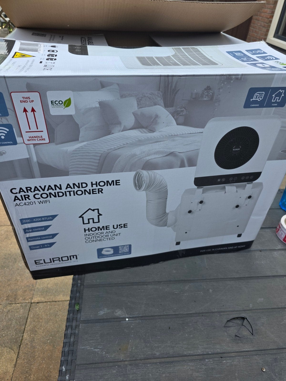 Eurom AC4201 Wifi Caravan en Thuis Airconditioner, Timer, Minder dan 60 m³, 3 snelheden of meer, Ophalen of Verzenden