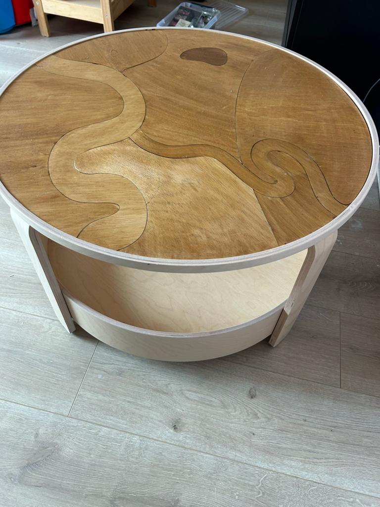 IKEA Salontafel, Huis en Inrichting, Tafels | Salontafels, Ophalen, Gebruikt, 100 tot 150 cm, Rond