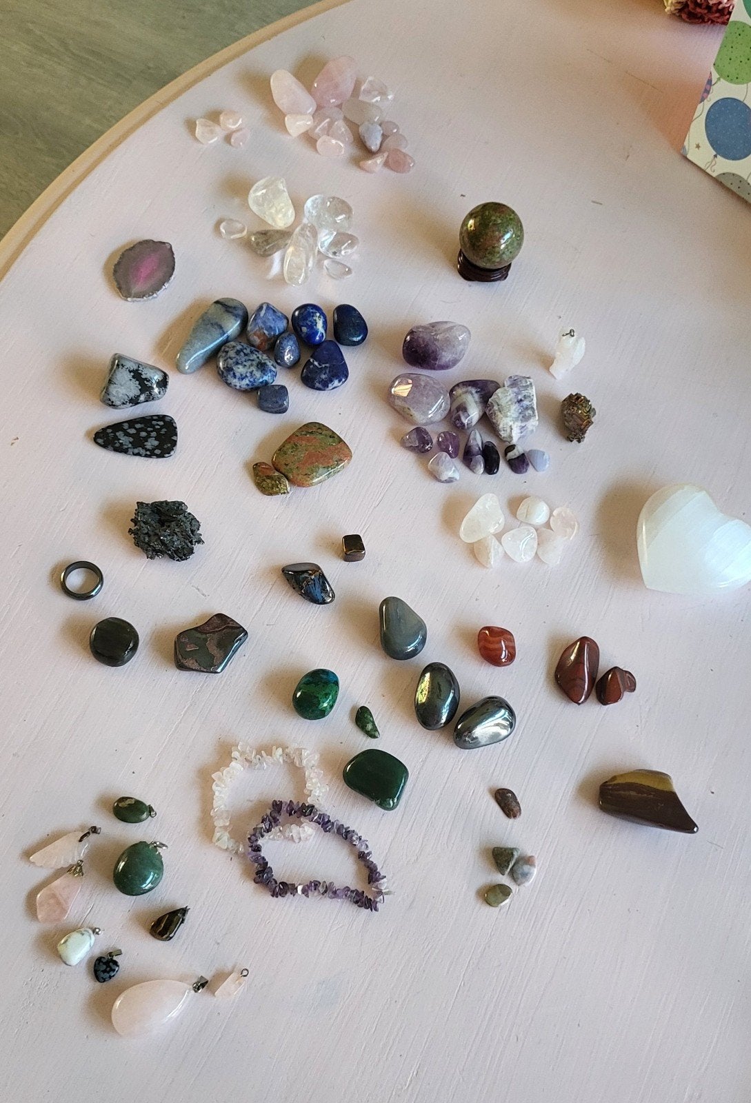 Grote collectie edelstenen en mineralen, Ophalen of Verzenden, Gebruikt