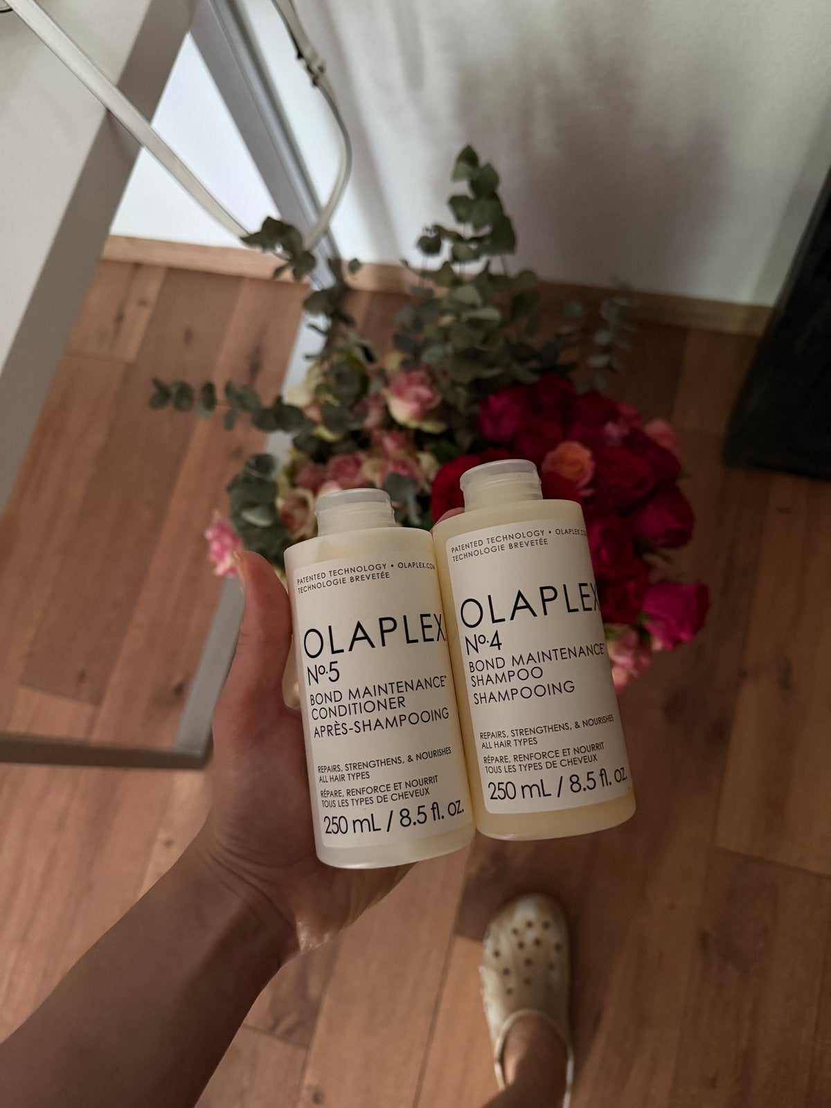 Olaplex No. 4 Shampoo en No. 5 Conditioner Set, Ophalen of Verzenden, Nieuw, Shampoo of Conditioner