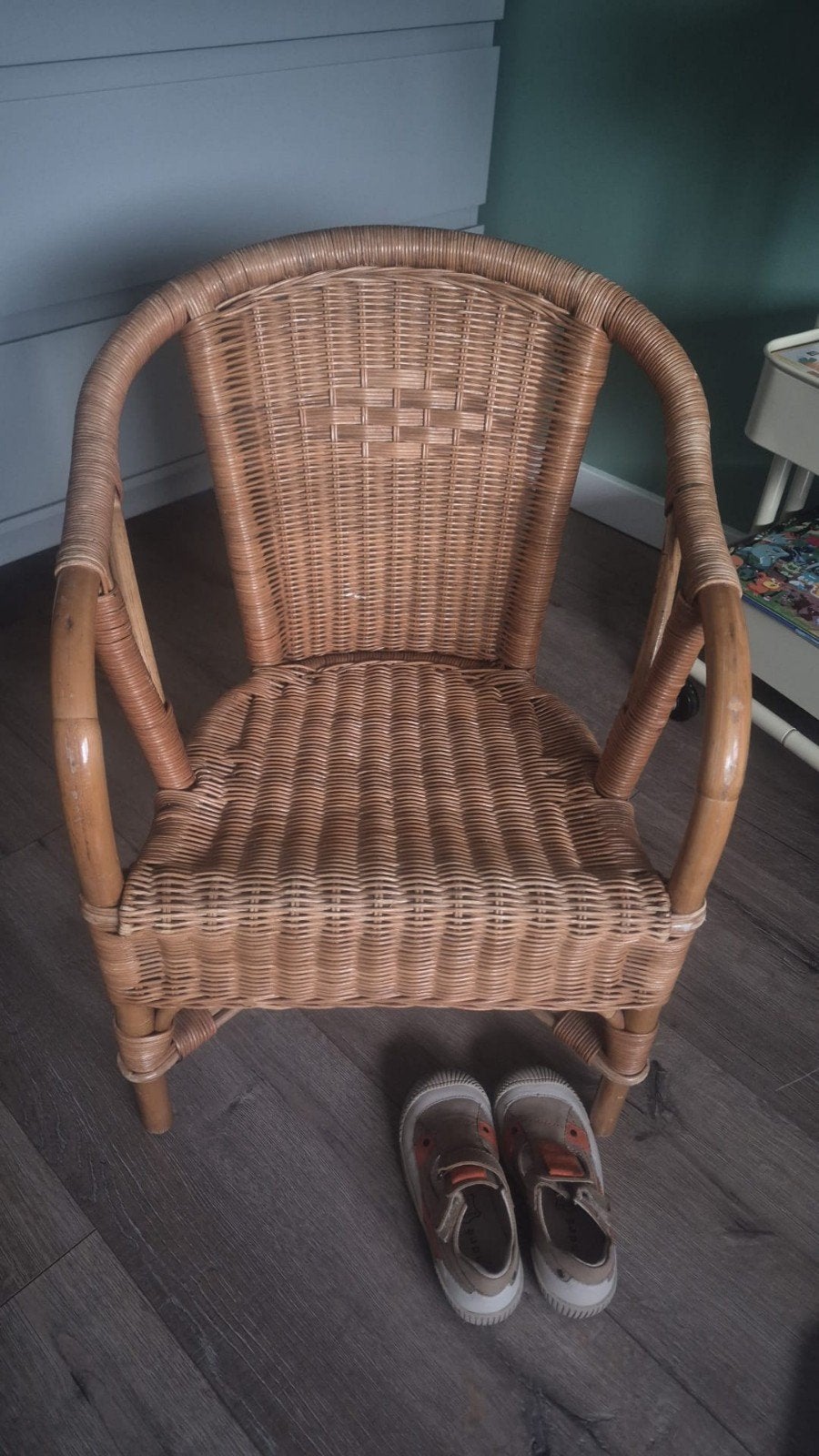 Vintage rotan kinderstoel, Ophalen, Gebruikt, Stoel(en)