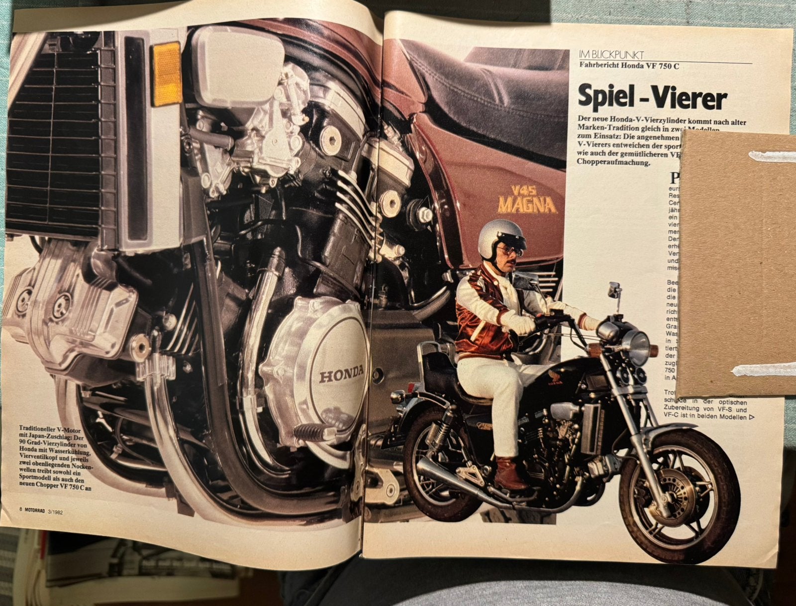 Test 1982 Honda Magna V45 VF750C, Verzenden, Zo goed als nieuw, Motoren