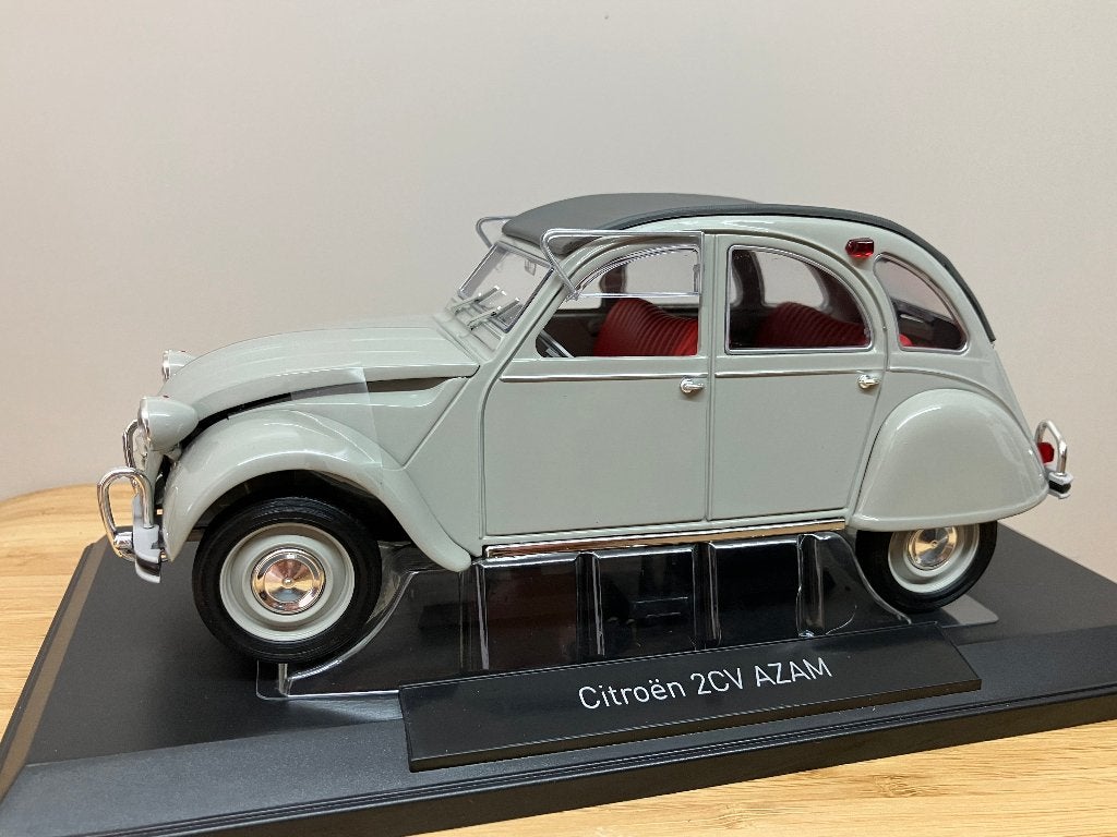 Citroen 2cv  Azam van 1966  "Rose Grey"   1/18 Norev, Ophalen of Verzenden, Nieuw, Auto, Norev