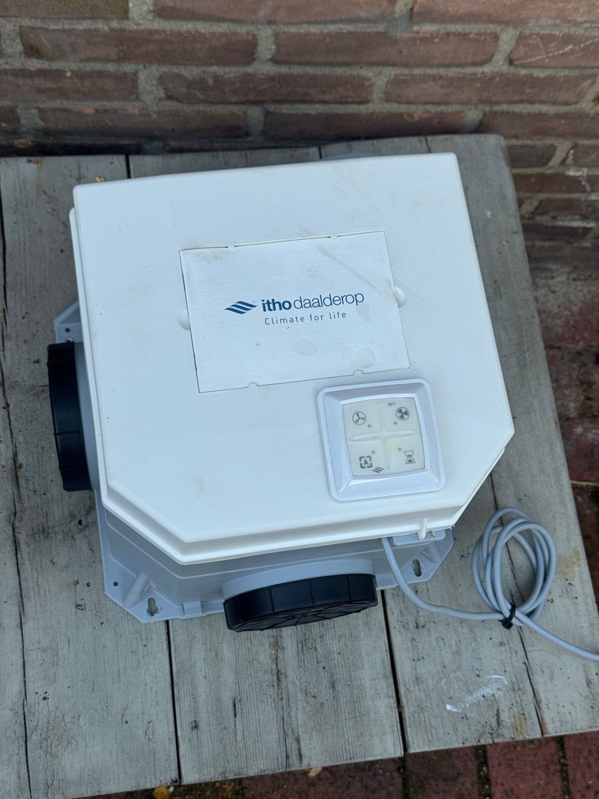 Itho Daalderop Ventilatiebox met rft bediening + eurostekker, Ophalen of Verzenden, Zo goed als nieuw, Ventilator en Afzuiger
