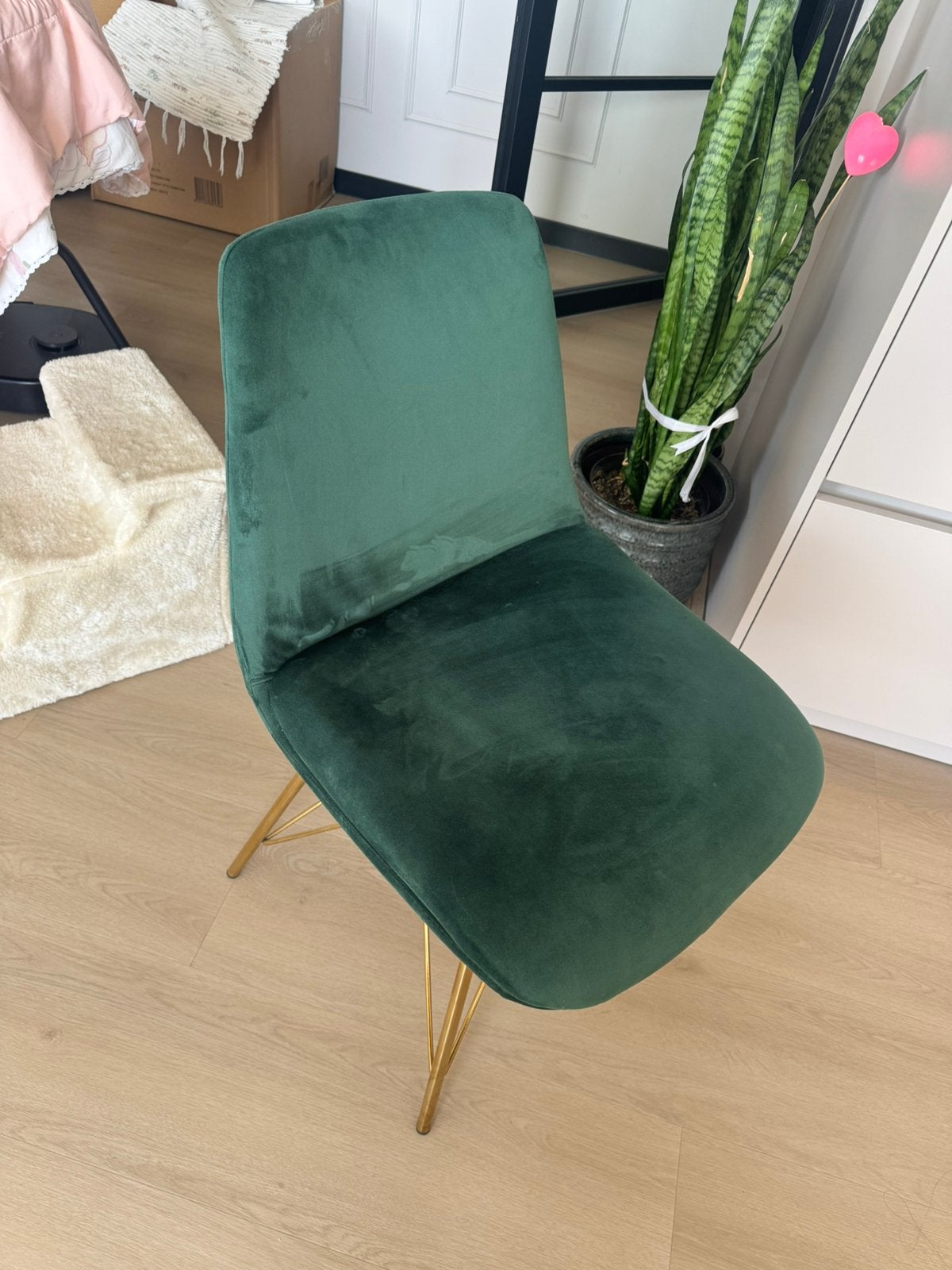 Stoel Ivy Luxe Velvet Donkergroen, Huis en Inrichting, Stoelen, Ophalen, Overige materialen, Twee, Overige kleuren