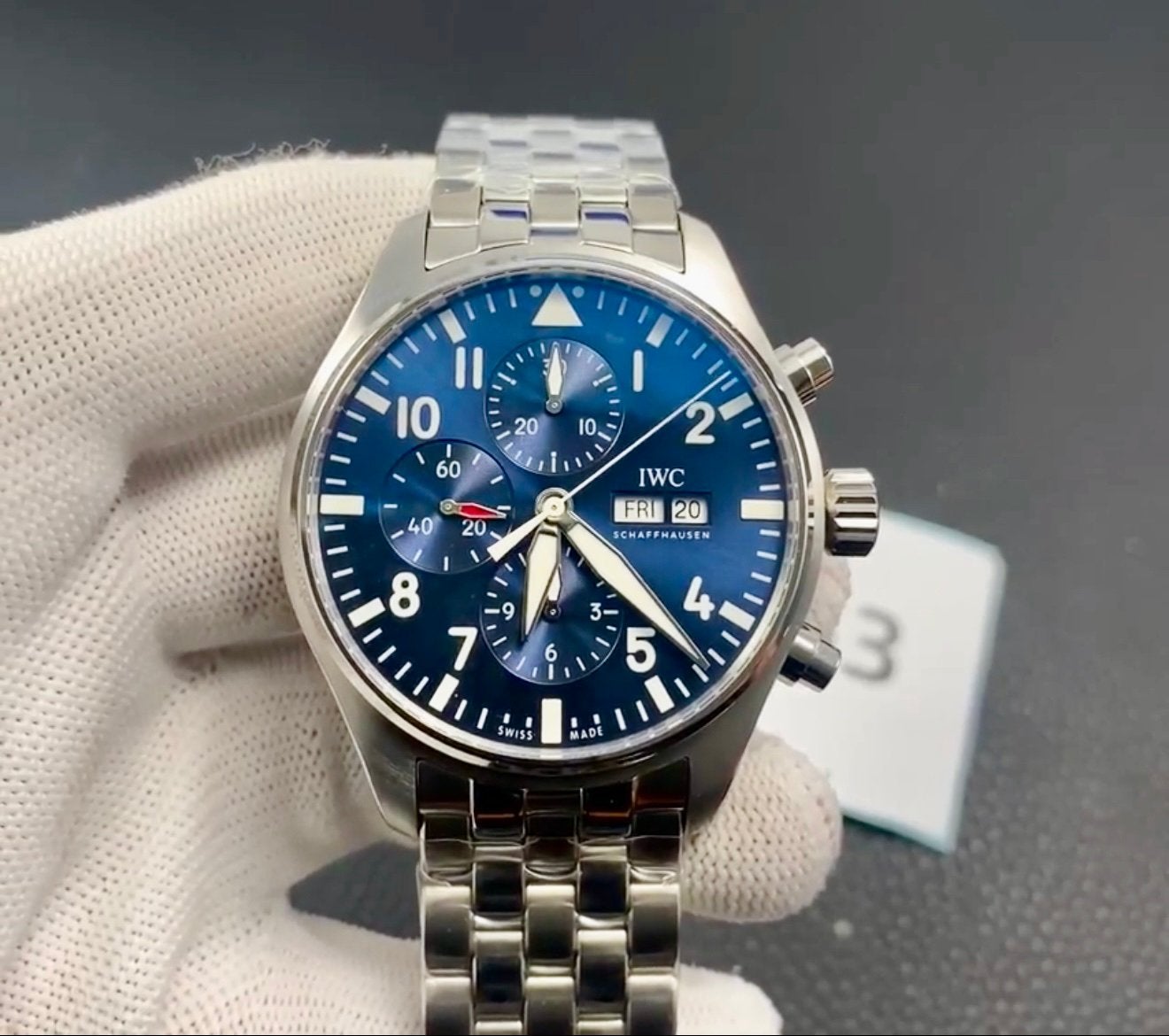 IWC Pilot, Le Petite Prince, 43mm, prachtig horloge!, Overige merken, Staal, Staal, Polshorloge