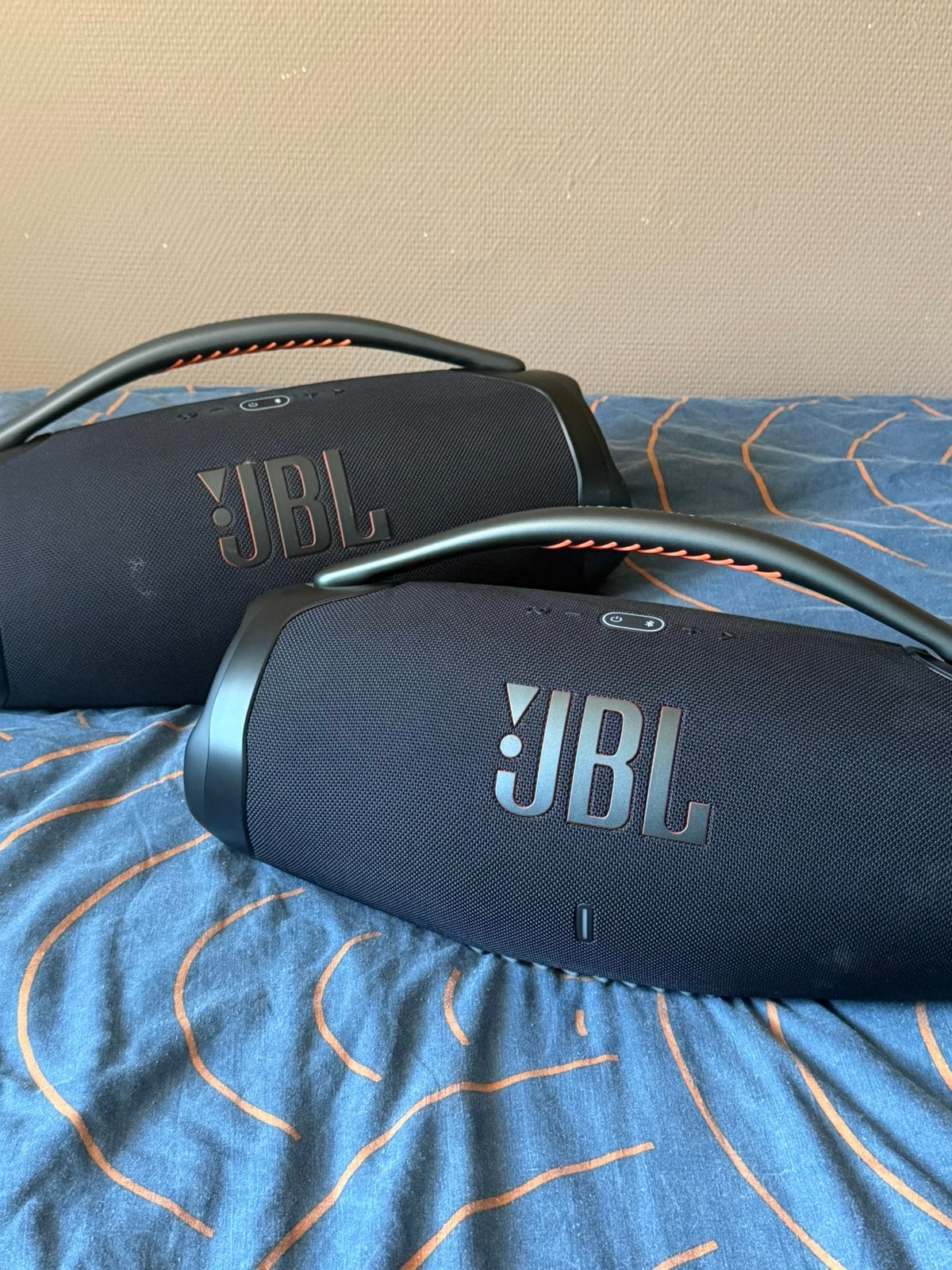 2x JBL boombox 3, Audio, Tv en Foto, Luidsprekers, Ophalen, Zo goed als nieuw, Draagbare speaker, Stofbestendig