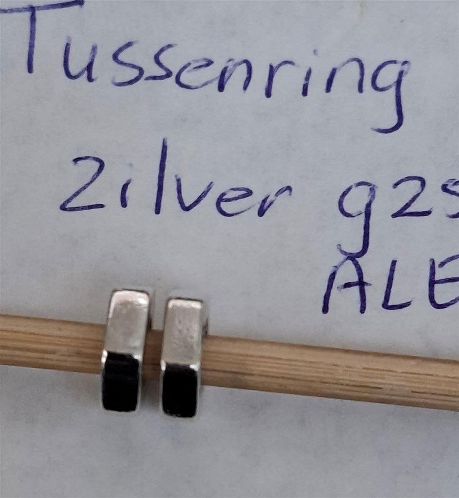 Ringetje bedels hoekig, zilver, 925 ALE, Gebruikt, Pandora, Ophalen of Verzenden, 1 bedel