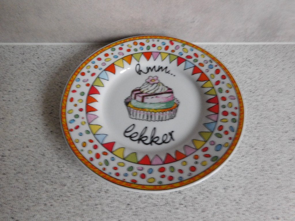 Bord Mmmm lekker THEO - 16 cm, Overige merken, Keramiek, Ophalen of Verzenden, Zo goed als nieuw