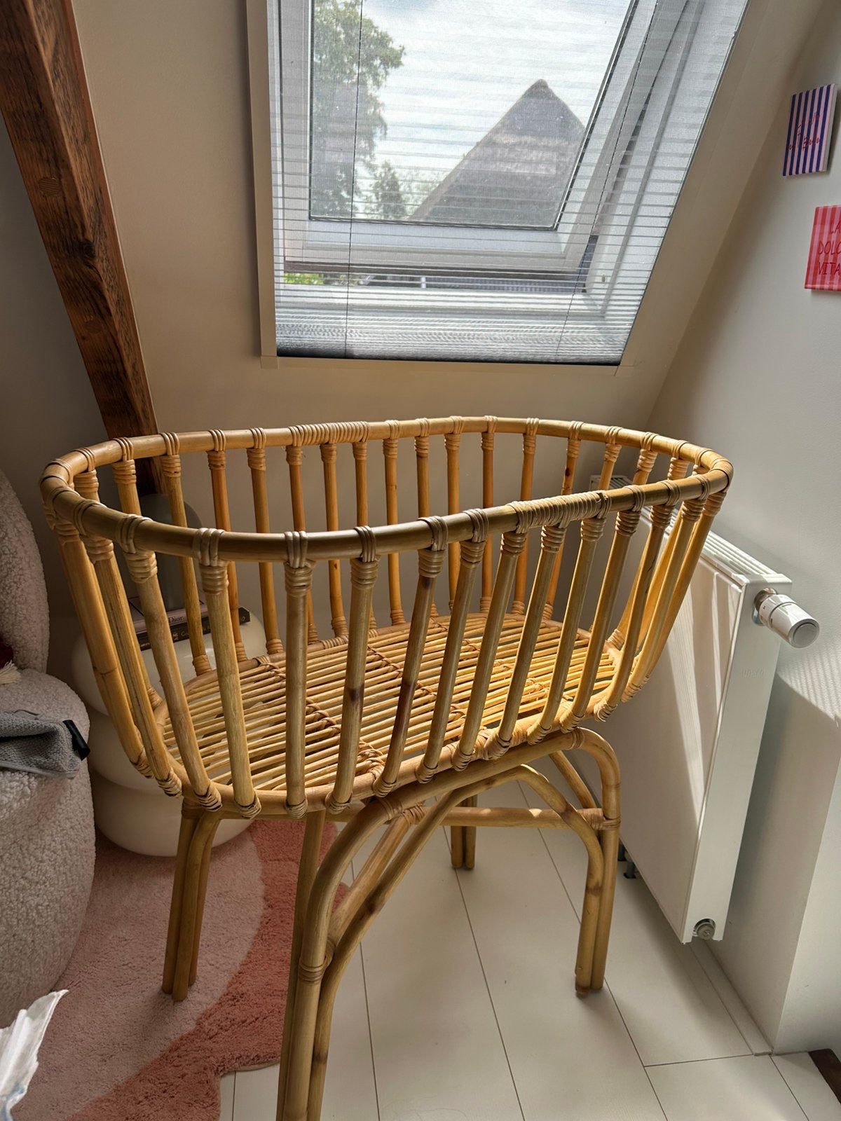 Rotan wieg, Kinderen en Baby's, Babywiegjes en Ledikanten, Ophalen, Zo goed als nieuw, Wieg