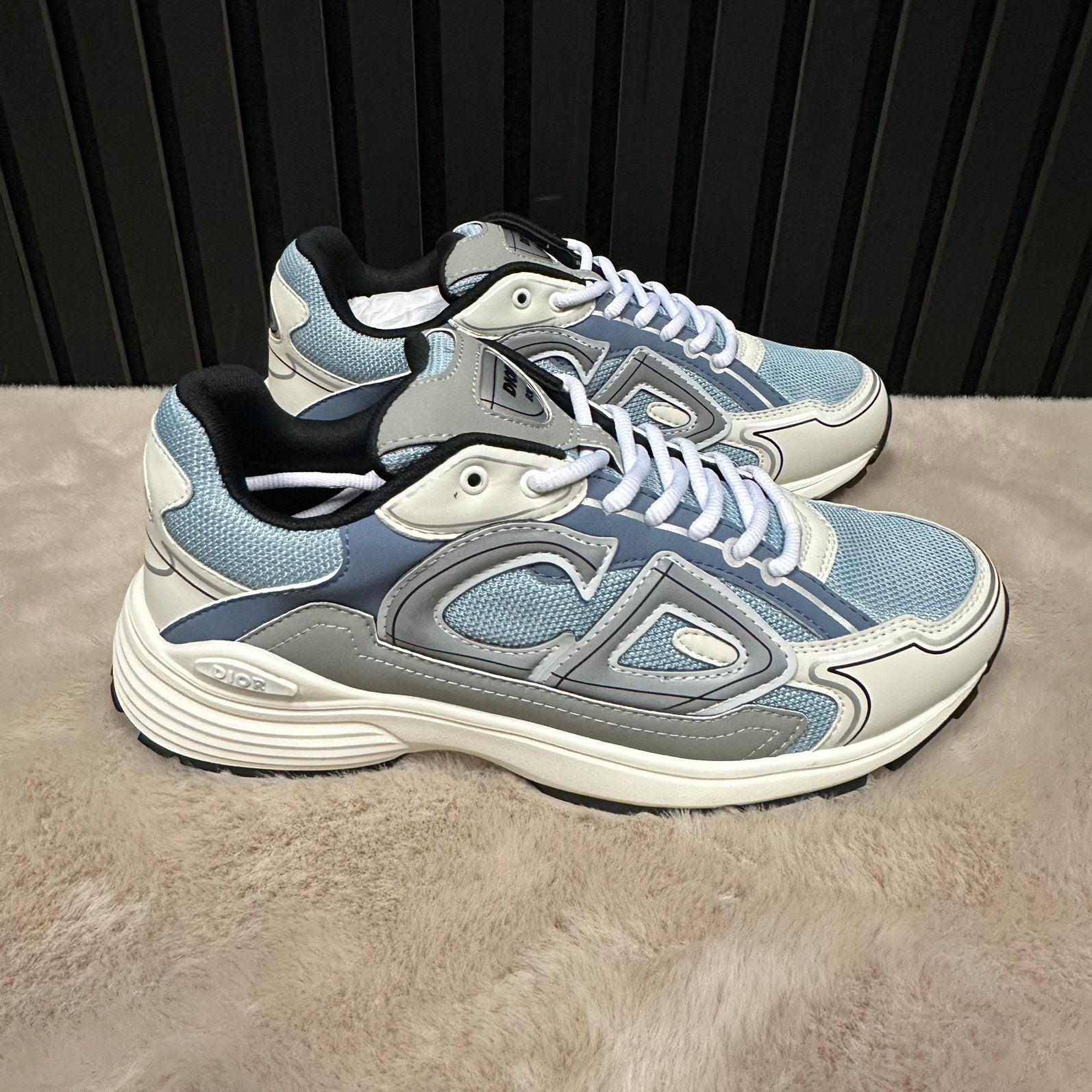 Blauwe Dior B30 Sneakers - Nieuw - Alle Maten, Ophalen of Verzenden, Blauw, Sneakers of Gympen