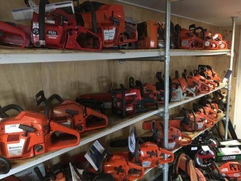 kettingzaag veel voorraad vanaf 100 euro, Tuin en Terras, Ophalen of Verzenden, Zo goed als nieuw, Onkruidsteker, Husqvarna