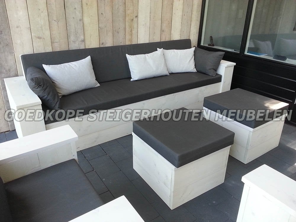 Goedkope hoekbanken Houten tuinset Loungeset Hoekbank, Niet ingevuld, Niet ingevuld, Nieuw, Ophalen of Verzenden