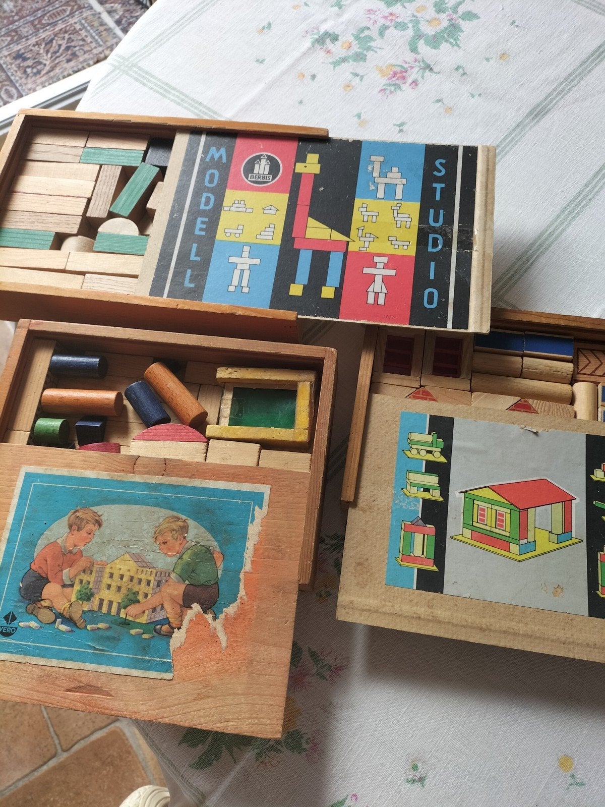 blokkendozen vintage, Ophalen of Verzenden