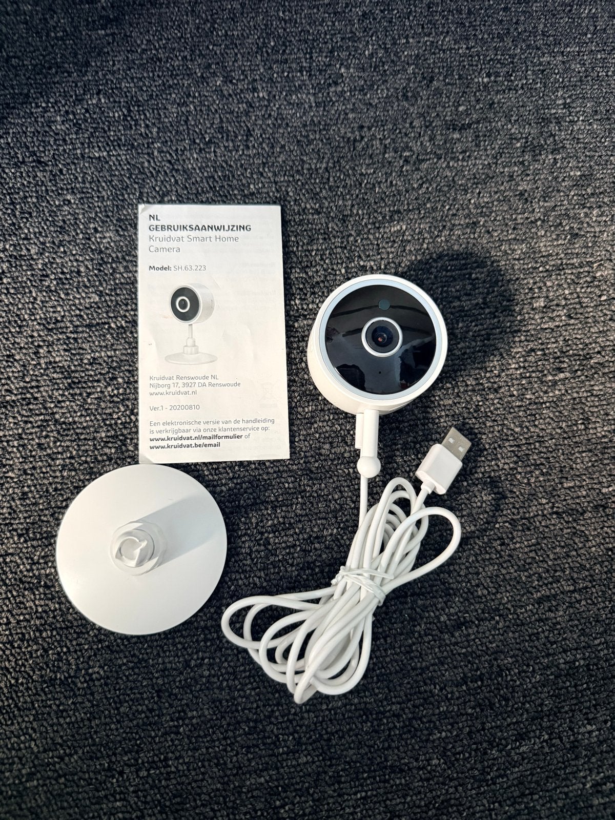 Kruidvat Smart Home Camera SH.63.223 - Nieuw in doos, Ophalen of Verzenden, Nieuw, Binnencamera