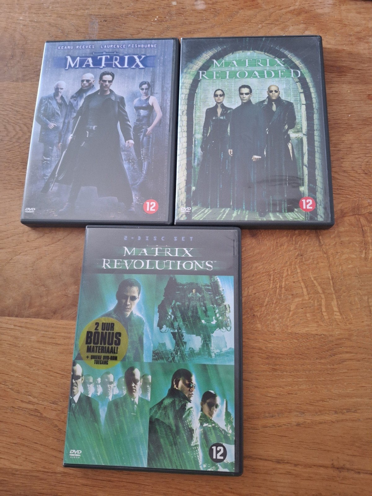 Matrix dvd's  3 stuks, Vanaf 16 jaar, Ophalen of Verzenden, Zo goed als nieuw, Science Fiction