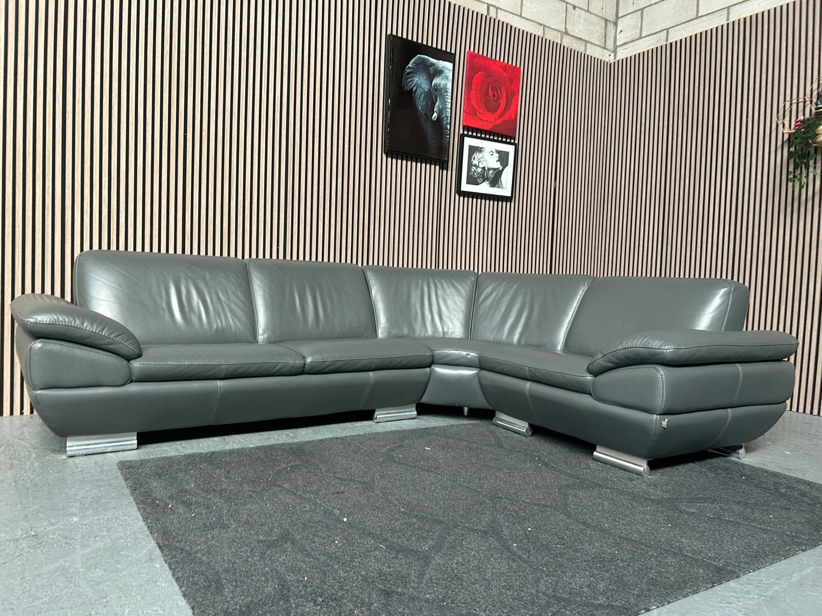 GRATIS LEVERING Calia Italia Hoekbank 280X220 GEREINIGD