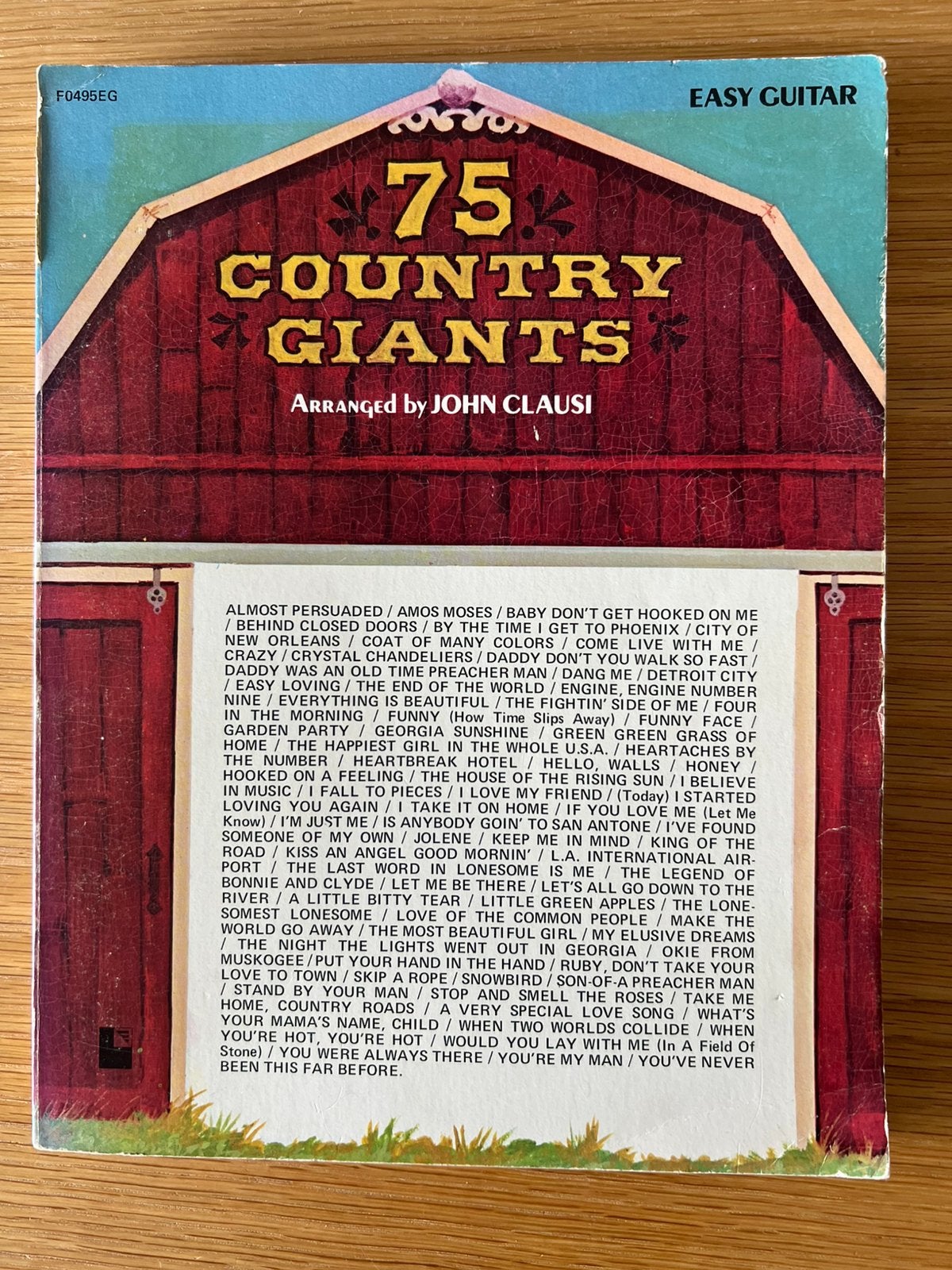 5 Country Giants Easy Guitar Arranged by John Clausi., Overige genres, Ophalen of Verzenden, Zo goed als nieuw, Accordeon
