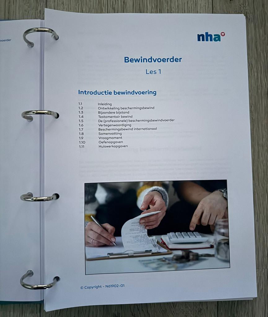 NHA Cursus Bewindvoerder – Nieuw, Ophalen of Verzenden, Zo goed als nieuw, Meerdere media