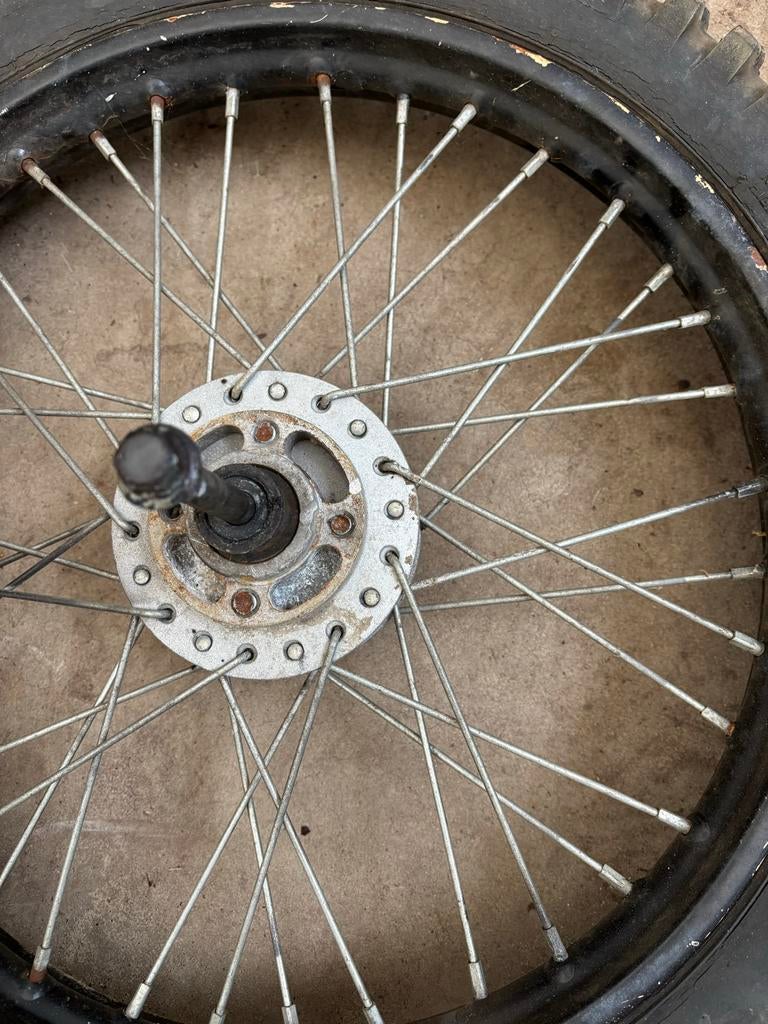 Pitbike cross voorwiel 17 inch brommer, Ophalen, Gebruikt, Schijfrem, Pitbike