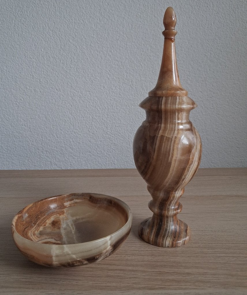 Stijlvolle siervoorwerpen van marmer/bieden is mogelijk, Antiek en Kunst, Ophalen