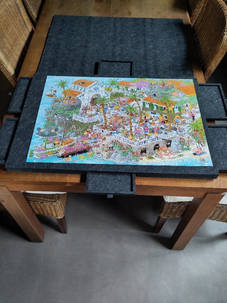 Puzzelmat vilt 1000 stukjes, Ophalen of Verzenden, 500 t/m 1500 stukjes, Zo goed als nieuw, Legpuzzel