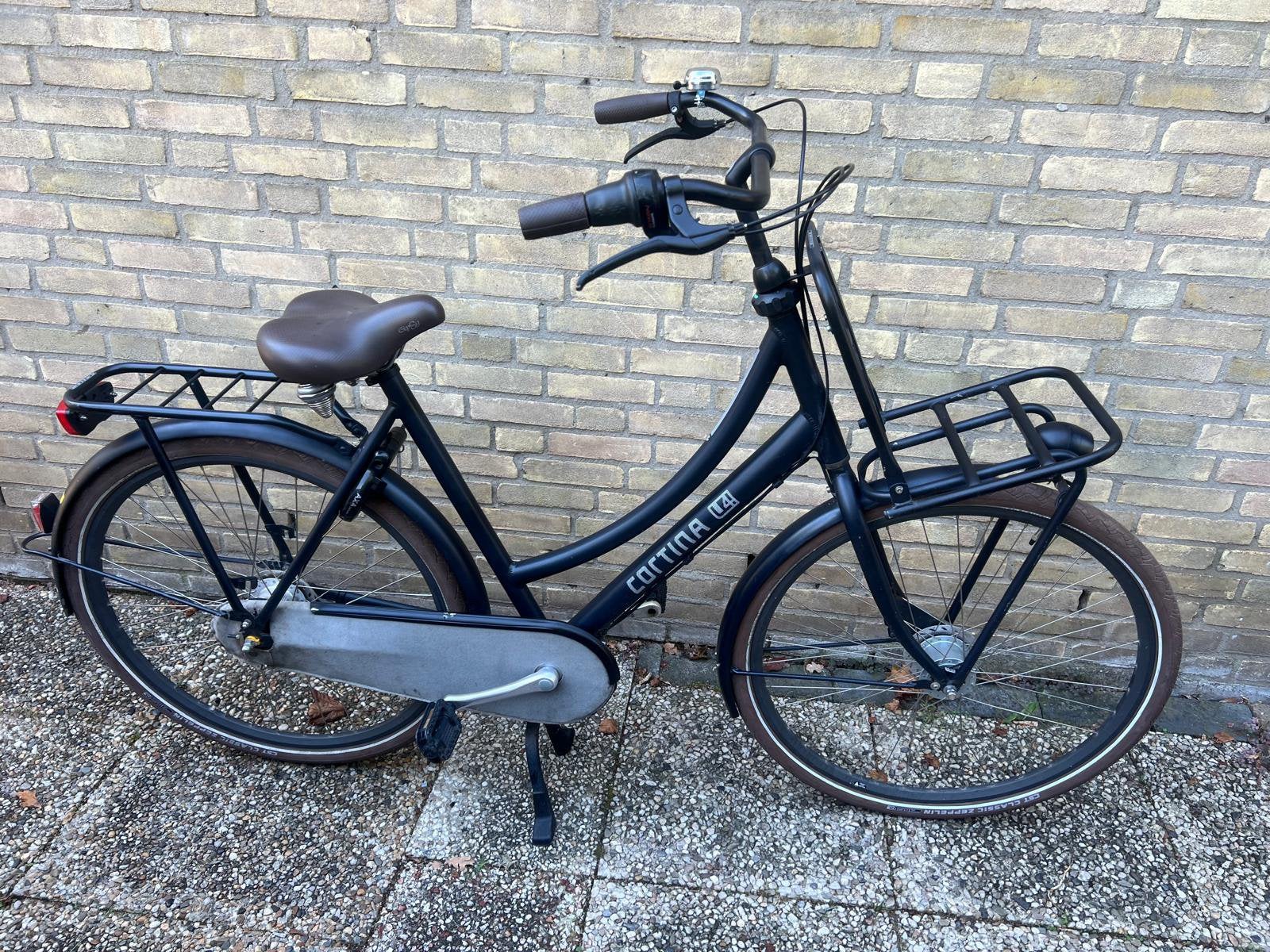 Cortina U4 dames transportfiets 28inch 57cm, Versnellingen, 56 cm of meer, Trommelrem, Ophalen
