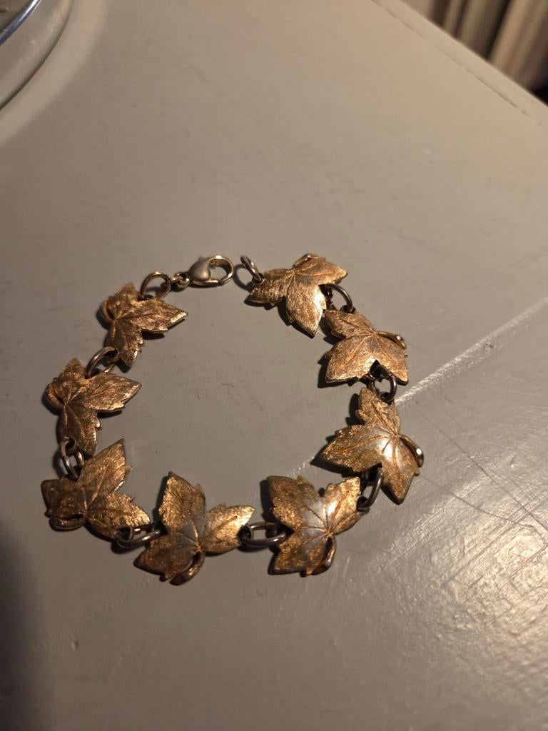 oude monet armband, Verzenden, Gebruikt, Goud, Overige materialen