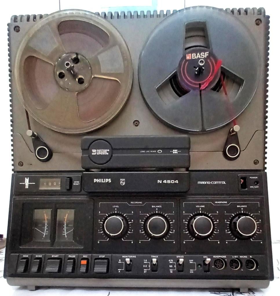 Philips N4504 Bandrecorder in goede staat., Audio, Tv en Foto, Bandrecorders, Ophalen, Bandrecorder, Met banden