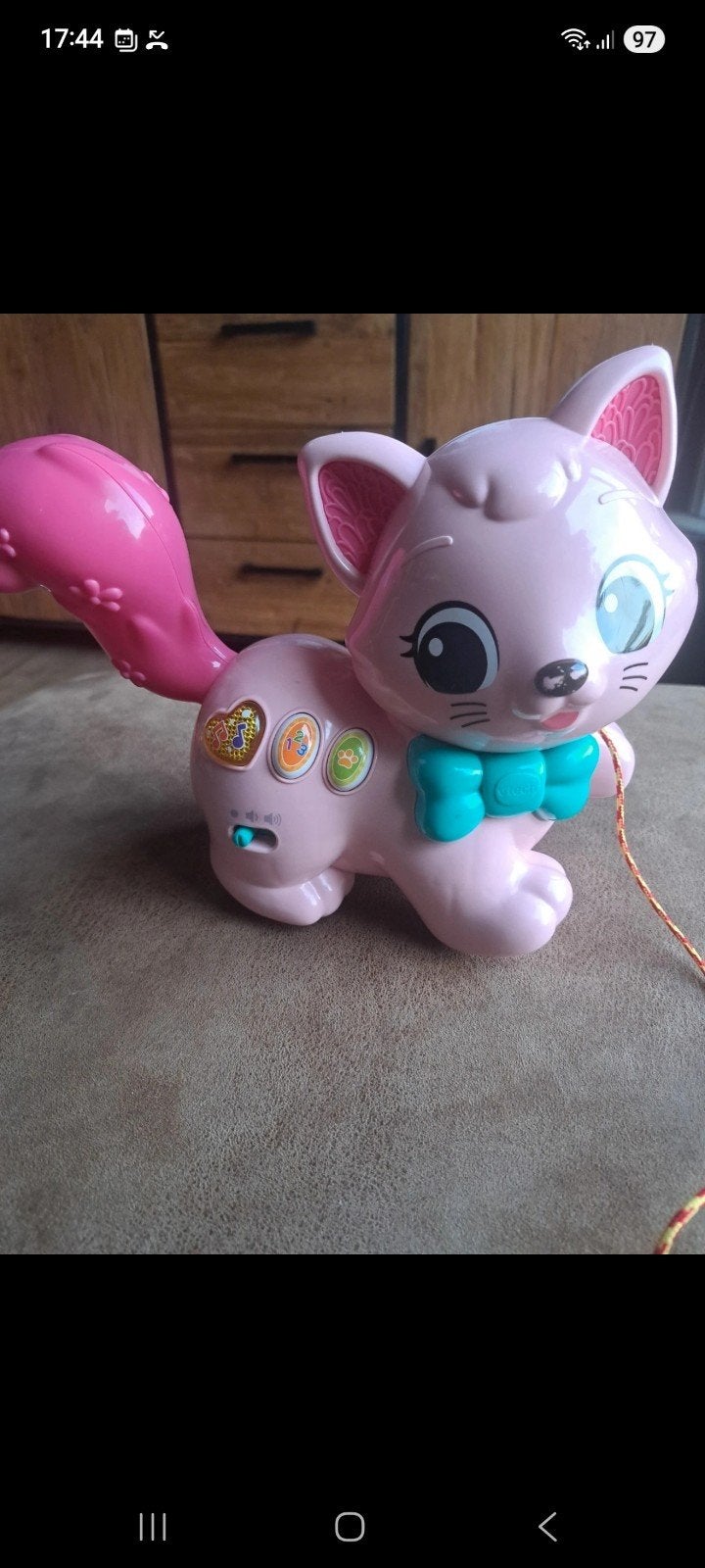 VTech Roze Katje Speelgoed - Werkt naar behoren, Ophalen of Verzenden, Gebruikt, Overige typen, Met geluid