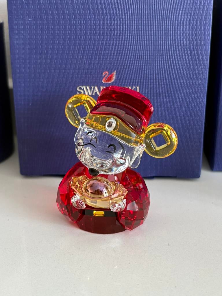 Swarovski god van geluk, Verzamelen, Swarovski, Ophalen of Verzenden, Zo goed als nieuw, Figuurtje