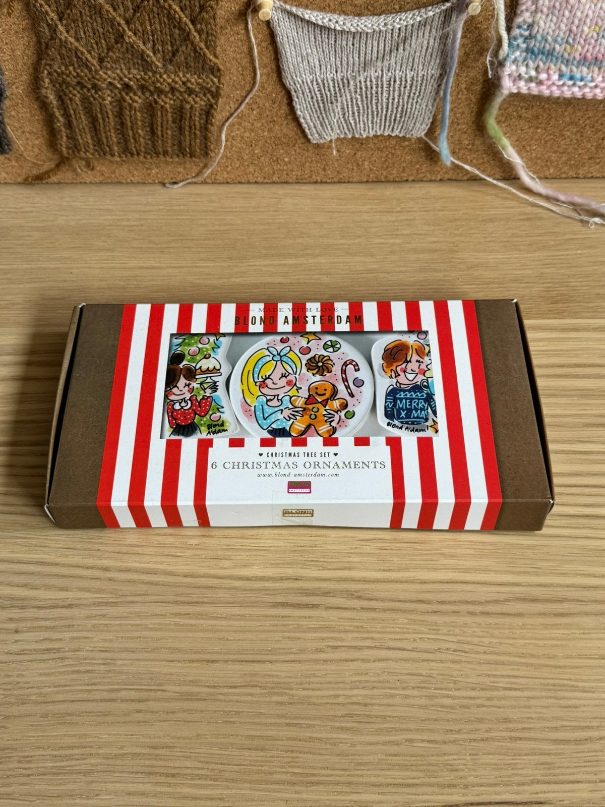 Blond Amsterdam kersthangers set 9 stuks, Ophalen, Nieuw