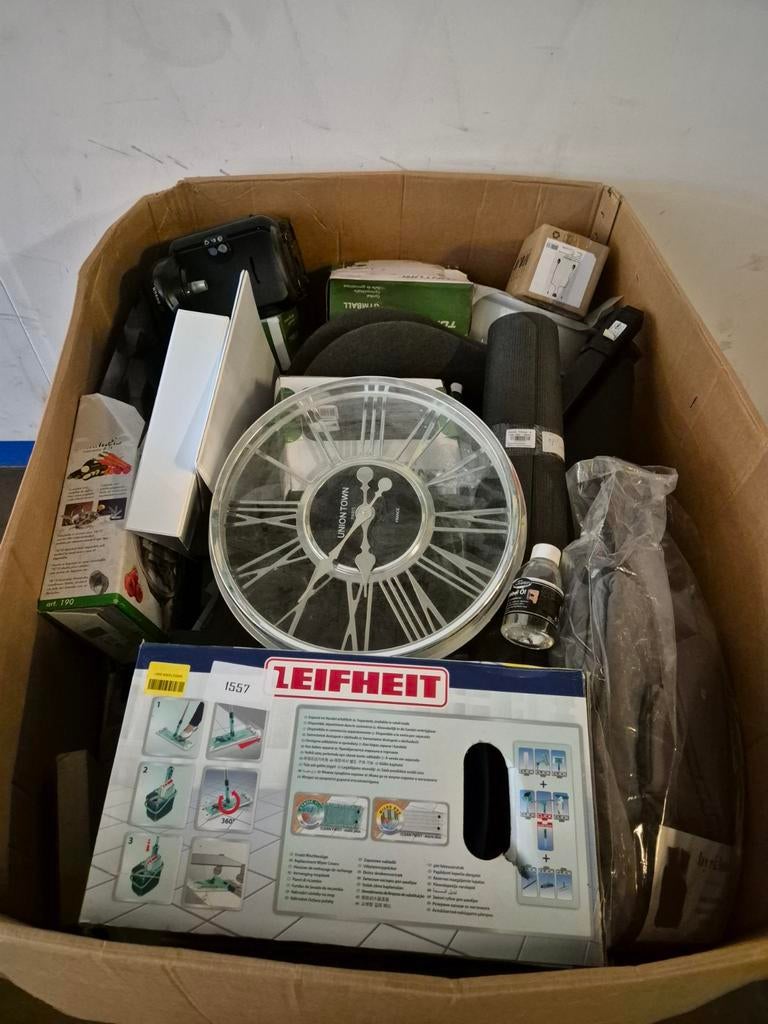 Palletbox ongecontroleerde goederen (OP = OP), Diversen, Rommelmarktspullen, Gebruikt, Ophalen