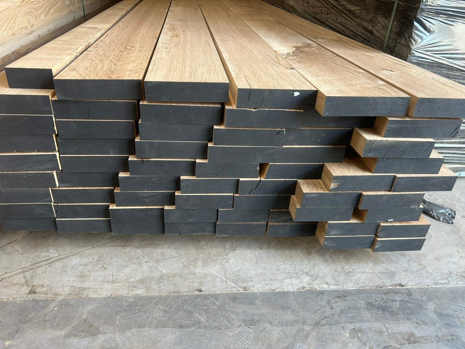 Eiken planken te koop. 40 mm dikte. 215 en 335 cm lang, 25 tot 50 mm, Eiken, Nieuw, Ophalen of Verzenden