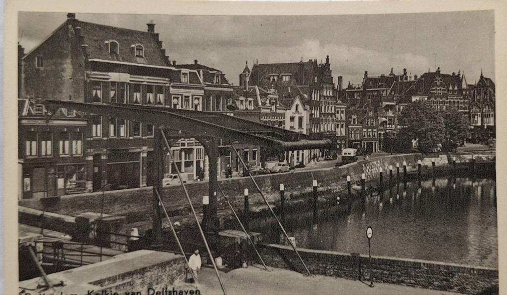 Oude Ansichtkaart Delfshaven Rotterdam - Uitgave HEMA, Verzamelen, Ophalen of Verzenden, 1920 tot 1940, Ongelopen, Zuid-Holland